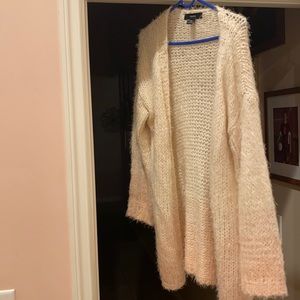 White and pink ombré cardigan, size S